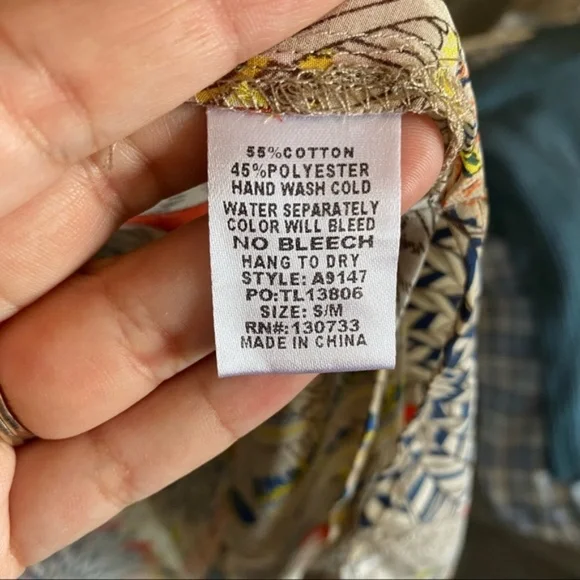 UMGEE womans dolman open cardigan short sleeve size S/M lightweight print - Picture 16 of 16